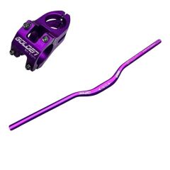 Bisiklet Alüminyum Direksiyon golden Kısa 40mm Gidon Boğaz Set 78 cm Yedek Parçası MOR Renk