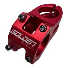 Bisiklet Alüminyum Direksiyon golden Kısa 40mm Gidon Boğaz Set 78 cm Yedek Parçası kırmızı Renk