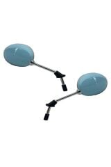 Ayna Takımı Sağ Sol Arora Cappucino 50cc 125cc 150cc, YUKİ risotto 50cc 125 cc Uyumlu TURKUAZ MAVİ [