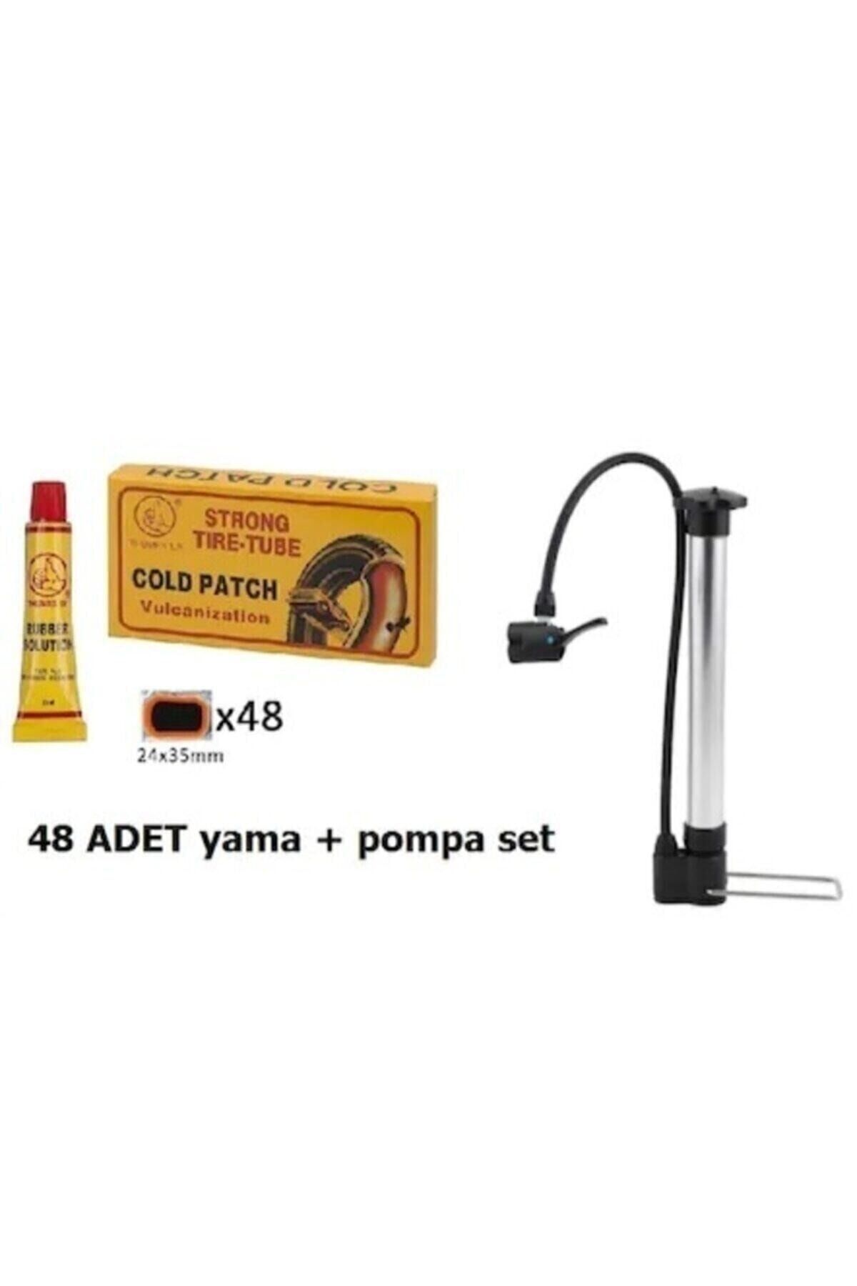 Bisiklet Pompa Alüminyum Kısa + Yama Seti