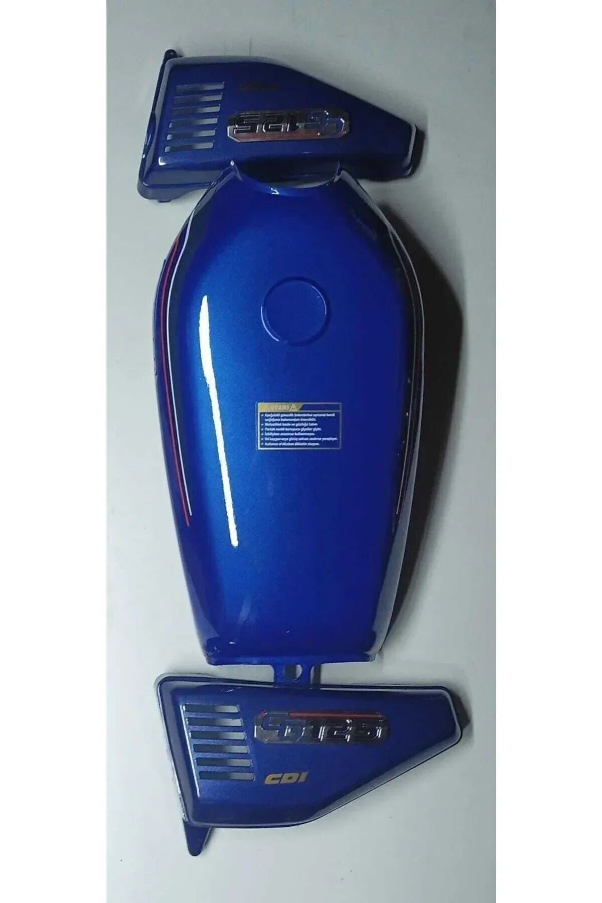 125 Cg Model Benzin Deposu Mavi+yan Kapak