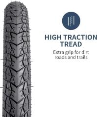 20x1.75 5mm Zırhlı patlamaz Lastik seti ön arka iç dış