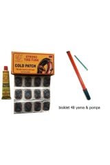 Bisiklet Plastik Pompa Rekorlu & Yama Seti