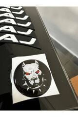 PİTBULL STİCKER VE MOTOSİKLET LASTİK YAZISI 8 ADET + YAPIŞTIRICI DAHİL BAJAJ DOMİNAR PULSAR NS RS