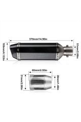 Egzoz Karbon Görünümlü Tüp Egzoz Susturuculu Paslanmaz Çelik