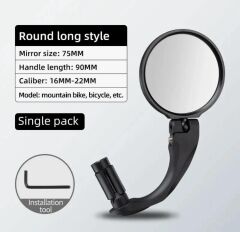 YUVARLAK Geniş Açı Bisiklet -Scooter Gidon Aynası - Dikiz Aynası Bisiklet Aksesuarı Bisiklet Ayna(adet fiyatı)