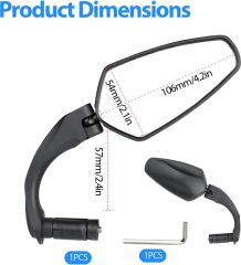 BİSİKLET AYNA E-BIKE AYNA 360°döner başlı çok fonksiyonlu(adet fiyatı)