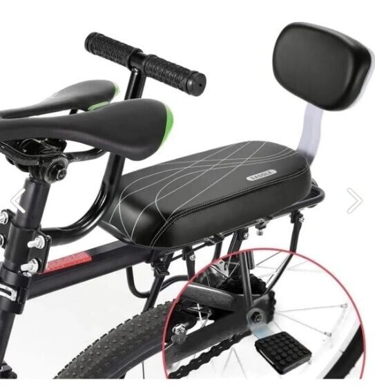 Bisiklet Bagaj Arka Çocuk Koltuğu Sırt Dayamalı (Basamak-bagaj-koltuk- Gidon)