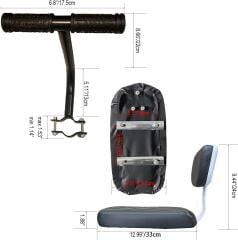 Bisiklet Arka Çocuk Koltuğu Sırt Dayamalı   (Gidonlu) Bagaj Koltuğu (BAGAJ DAHİL DEĞİL)