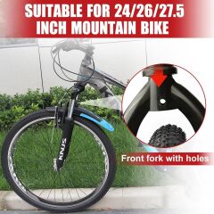 BİSİKLET ÇAMURLUK MAVİ ÖN ARKA PRATİK MONTAJ 24-26-27,5-29 UYUMLU