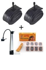 26x1.50-2.125 Iç Lastik + Pompa + Yama Seti