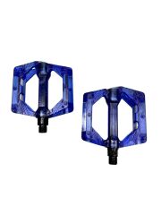 BİSİKLET PLATFORM PEDAL ÇİVİLİ TRANSPARAN MAVİ ŞEFFAF