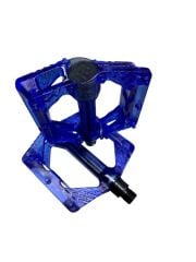 BİSİKLET PLATFORM PEDAL ÇİVİLİ TRANSPARAN MAVİ ŞEFFAF