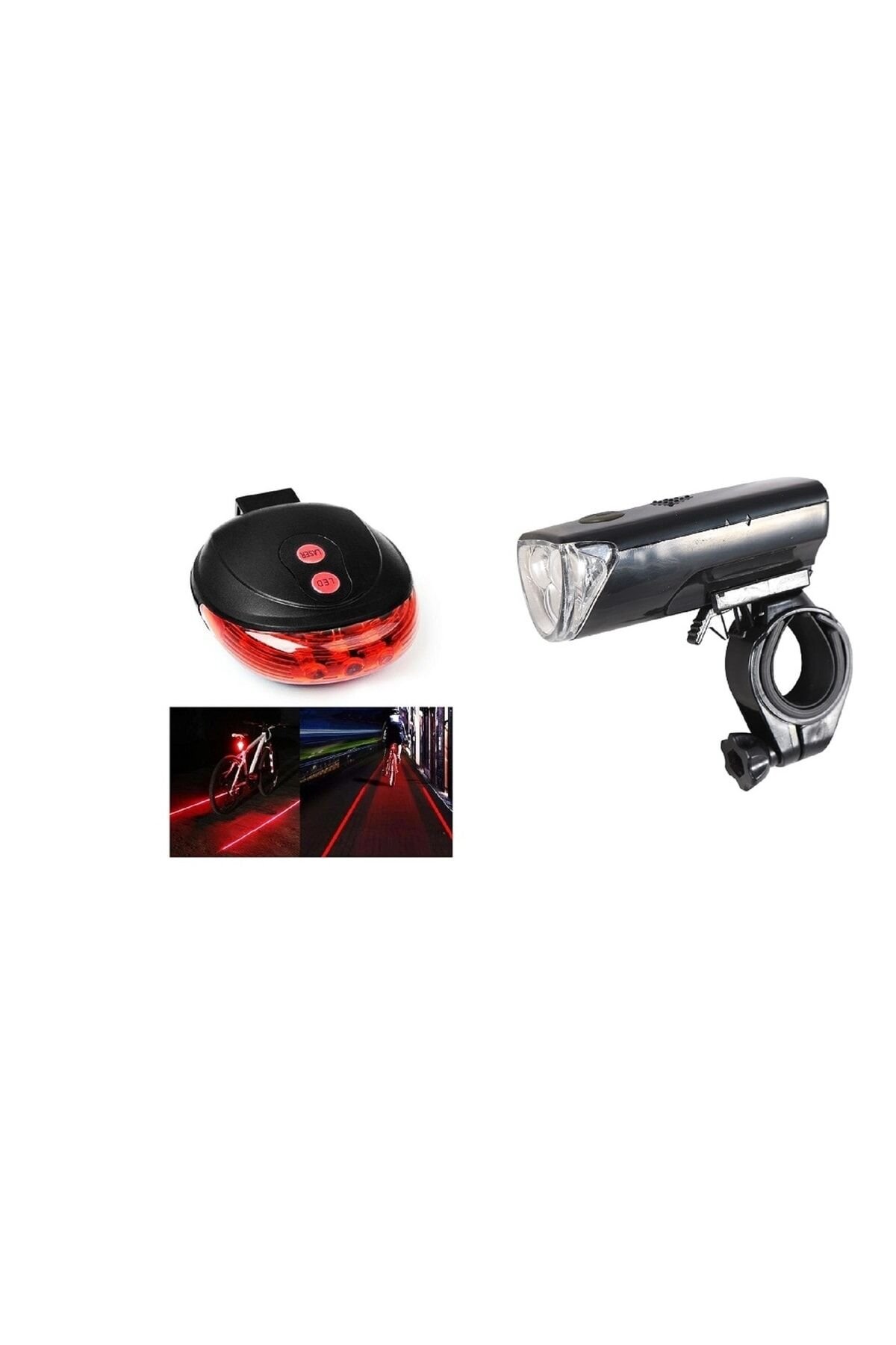 Bisiklet Ön Far Jy369c*arka Lazer Stop Set Halinde A Kalite