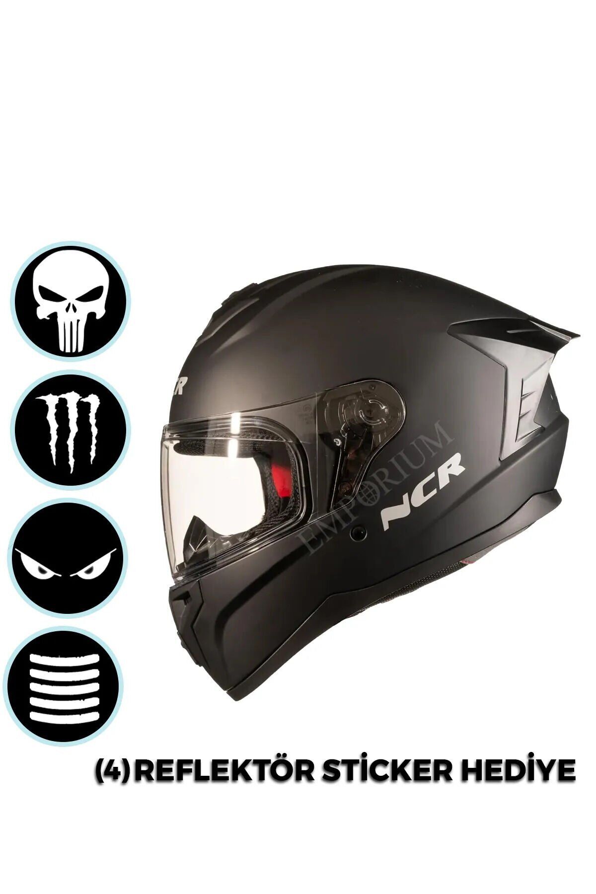 Rapid Kapalı Kask (Ece Belgeli) Mat Siyah