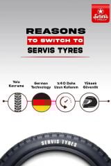 2.75-17 Servis Tyres Ravo Cross Tt Dış Lastik Uyumlu