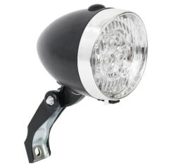 BİSİKLET ÖN FAR RETRO LEDLİ YUMURTA TİP MAŞA BAĞLANTILI