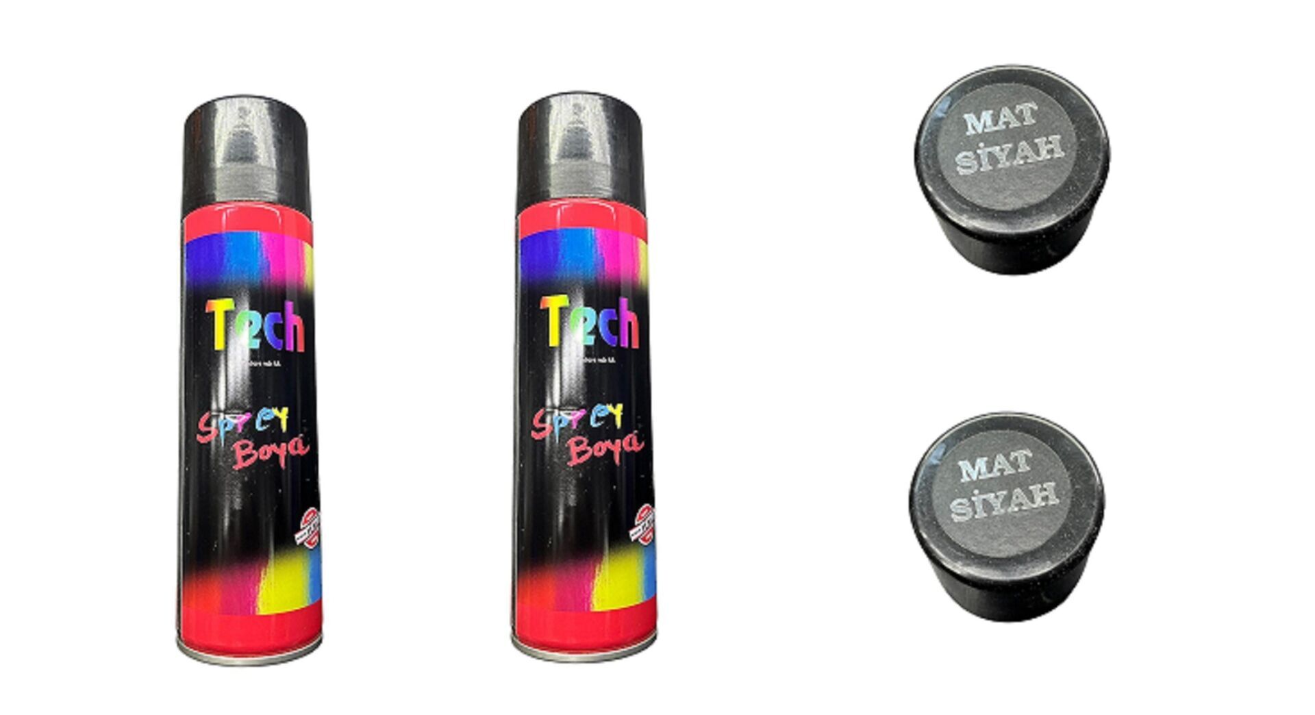 SPREY BOYA MAT SİYAH 2 Lİ SET ÇOK AMAÇLI BOYA 170 GRAM