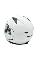 Çene Açılır Kask Vizörlü Ece Belgeli Beyaz
