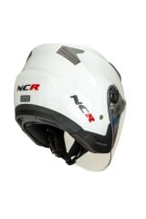 Jet Çenesiz Kask Beyaz (ECE BELGELİ)