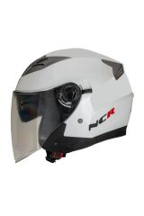 Jet Çenesiz Kask Beyaz (ECE BELGELİ)