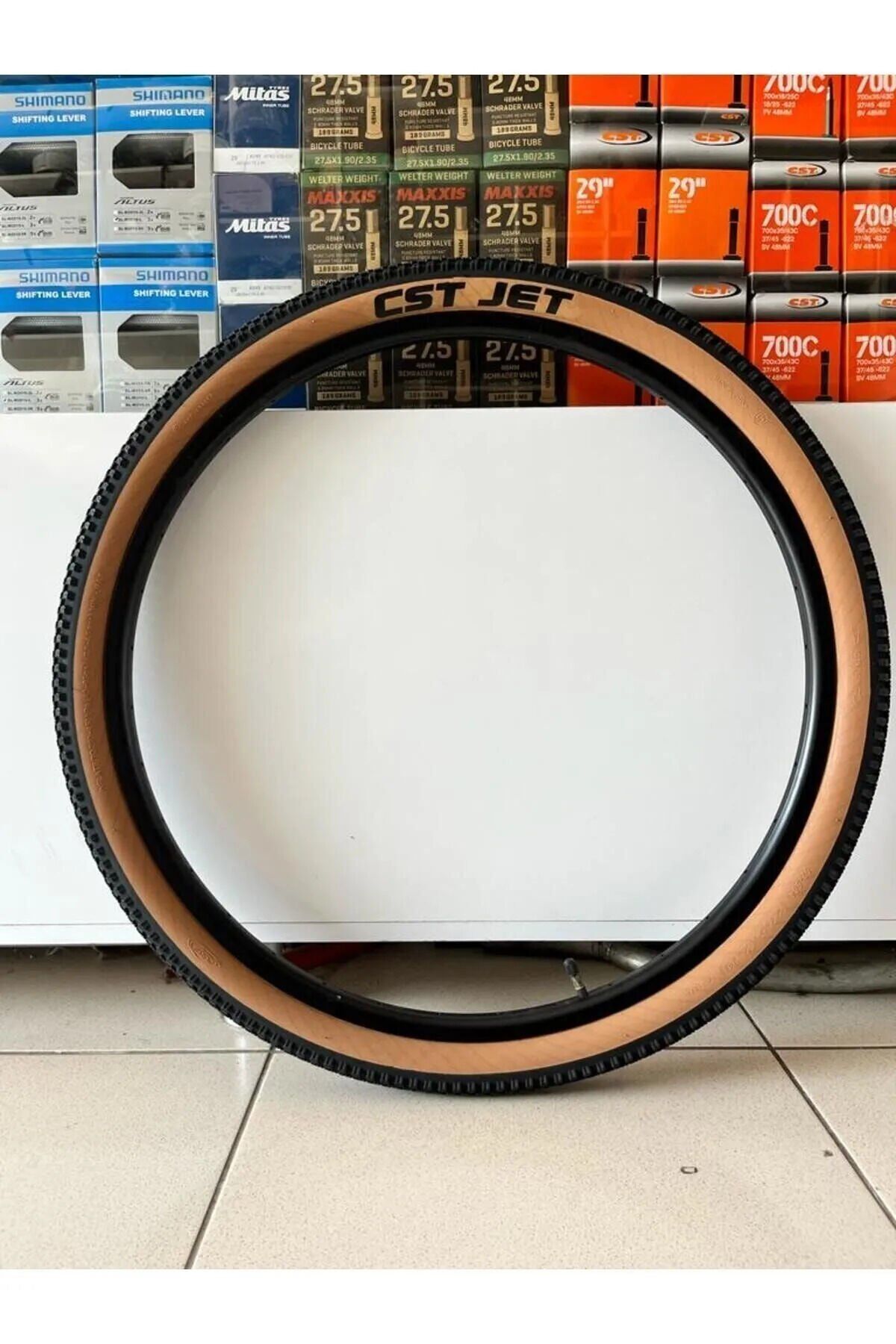 Dış Lastik Bisiklet CST C1820 27.5x2,10 Kahverengi Yanak AMBER YANAK