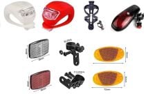 BİSİKLET AYDINLATMA VE DEKORASYON SETİ 5 PARÇA