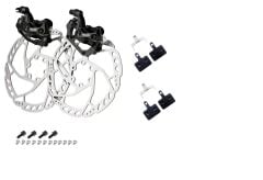 Bisiklet Mekanik Disk Fren Kaliper Seti Rotor 160mm 6 Vidalı yedek balatalı