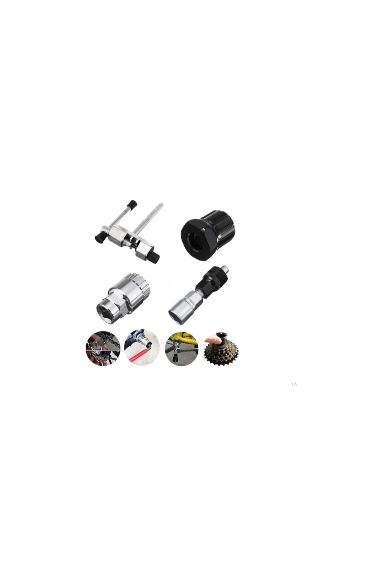 Bisiklet Anahtar Tamir Seti 4 Parça A Kalite (zincir,ruble,monoblok Orta Yatak,aynakol Sökme)