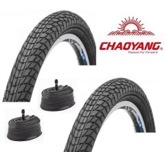 16x175 H-537 Yol Tipi Chaoyang Bisiklet İç Dış Lastik ön arka  2 li set