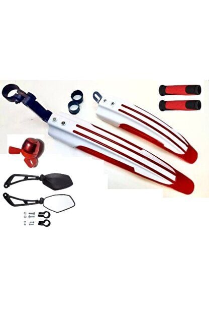 Bisiklet Aksesuar  Ve Ayna Zil Seti 4 Parça