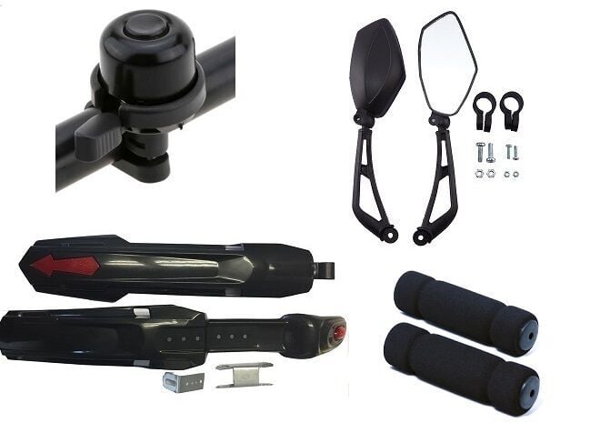 BİSİKLET AYNA ZİL AKSESUAR SETİ ( 4 parça )