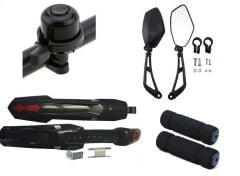 BİSİKLET AYNA ZİL AKSESUAR SETİ ( 4 parça )