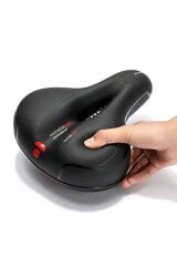 Bisiklet Sele Airzone Hava Kanallı Elastomer Yaylı Soft Doku A Kalite Mavi