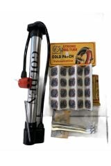 Golden Bisiklet Pompa Aleminyum Kısa+yama+demir Levye+top Şişirme Iğnesi