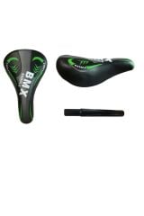 Bisiklet Çocuk Sele Bmx Yazılı 16-20 Jant Uyumlu Sele Borusu Ile Set Halinde Yeşil