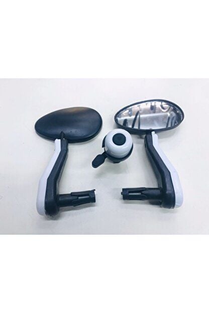 Bisiklet Ayna Zil Seti Fanatik Siyah Beyaz