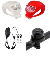 BİSİKLET 3 LÜ AKSESUAR SETİ ( AYNA,SİLİKON IŞIK,ZİL)