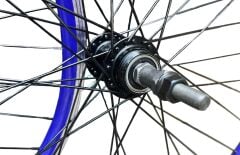 26 çift kat jant mavi rulmanlı göbek siyah tel ön arka jant seti