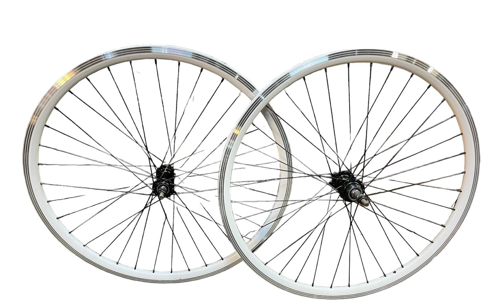 26 çift kat jant beyaz rulmanlı göbek siyah tel ön arka jant seti