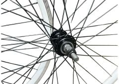 26 çift kat jant beyaz rulmanlı göbek siyah tel ön arka jant seti