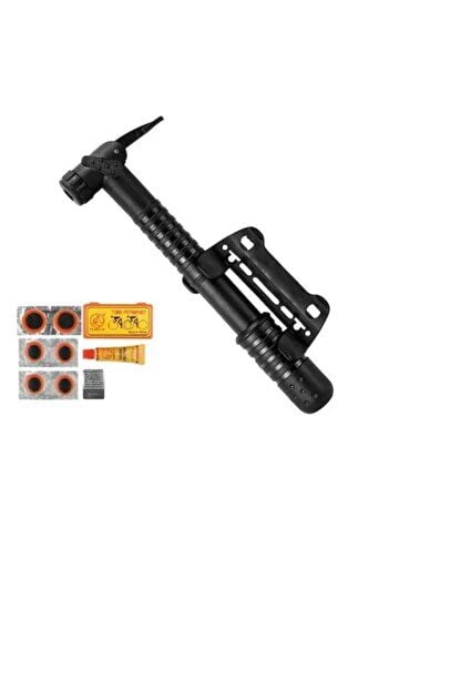 Bisiklet Pompa Mini (a/v-f/v Uyumlu )yama Seti Komple Set Halinde