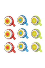 Bisiklet Çiçekli Zil 9 Lu Ekonomik Paket (3 Renk )