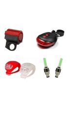 Bisiklet 4 Lü Işıklandırma Ve Korna Seti