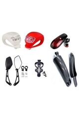 Bisiklet Aksesuar Seti5 Li Kombin(korna Ayna camurluk Aydınlatma Matara Kafesi )