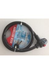 Bisiklet Motor Kilidi Halatlı Kalın Anahtarlı Kilit 15 X 1000 Mm