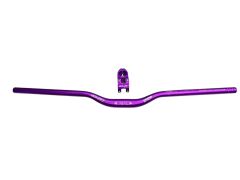 Bisiklet Alüminyum Direksiyon golden Kısa 40mm Gidon Boğaz Set 78 cm Yedek Parçası MOR Renk