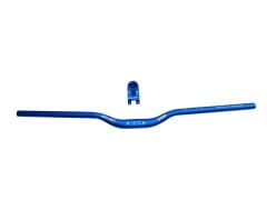 Bisiklet Alüminyum Direksiyon golden Kısa 40mm Gidon Boğaz Set 78 cm Yedek Parçası Mavi Renk