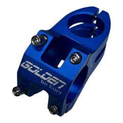 Bisiklet Alüminyum Direksiyon golden Kısa 40mm Gidon Boğaz Set 78 cm Yedek Parçası Mavi Renk