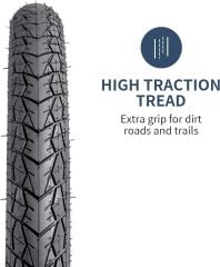 26x1.75 5mm Zırhlı patlamaz Lastik seti ön arka iç dış